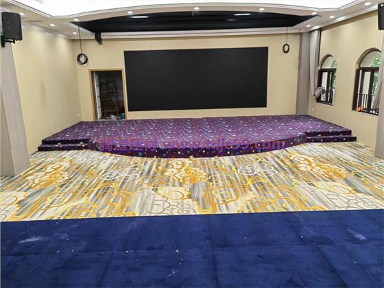金科廊桥水乡幼儿园表演室满铺印花地毯工程 (3)