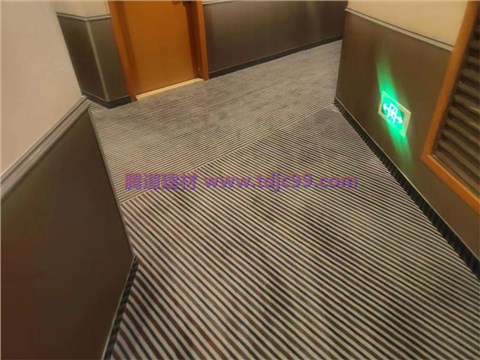酒店过道印花地毯工程