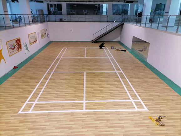 中铁二十局运动地胶工程