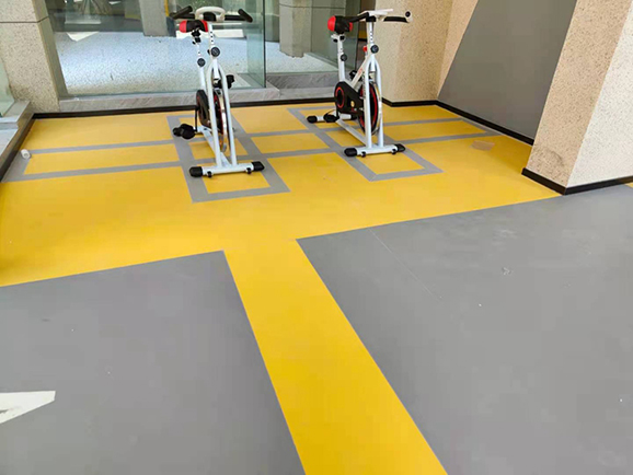 巴南洺悦城小区地胶工程