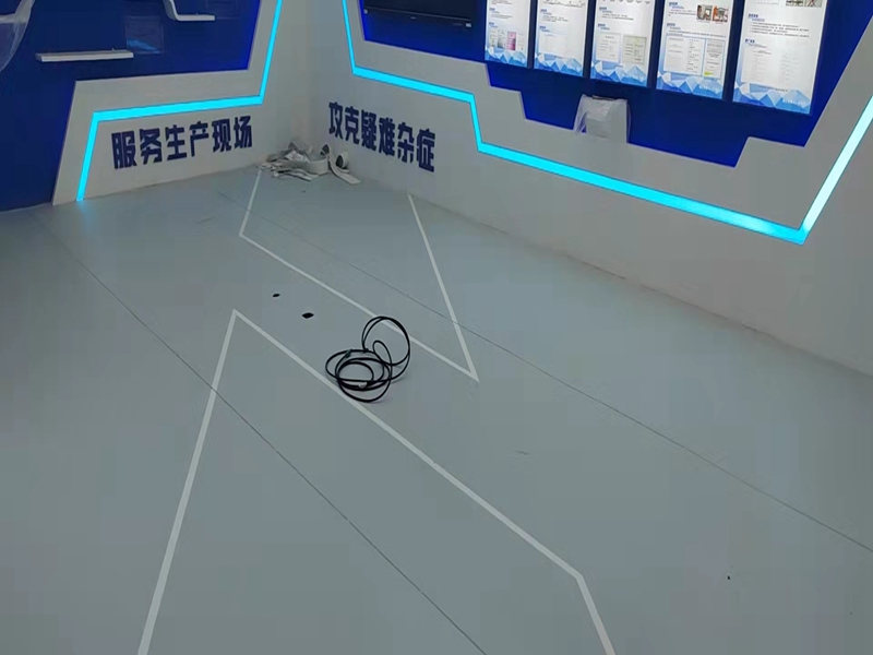 展厅地胶工程1